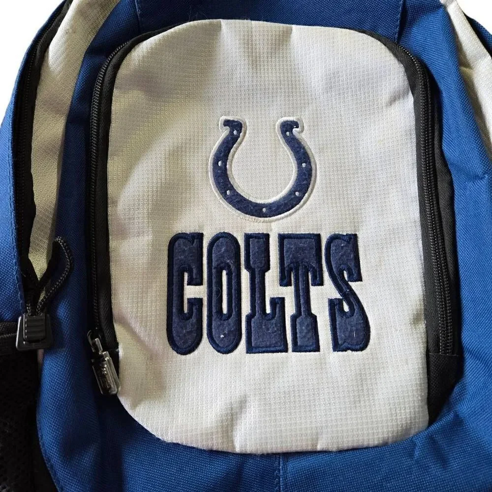 NFL Indianapolis Colts Backpack Football Blue And White